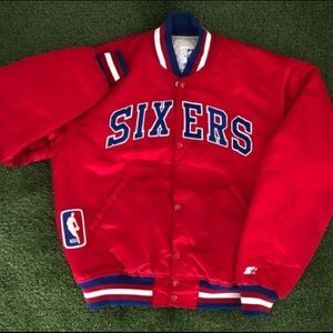 Rare vintage Philadelphia 76ers windbreaker jacket